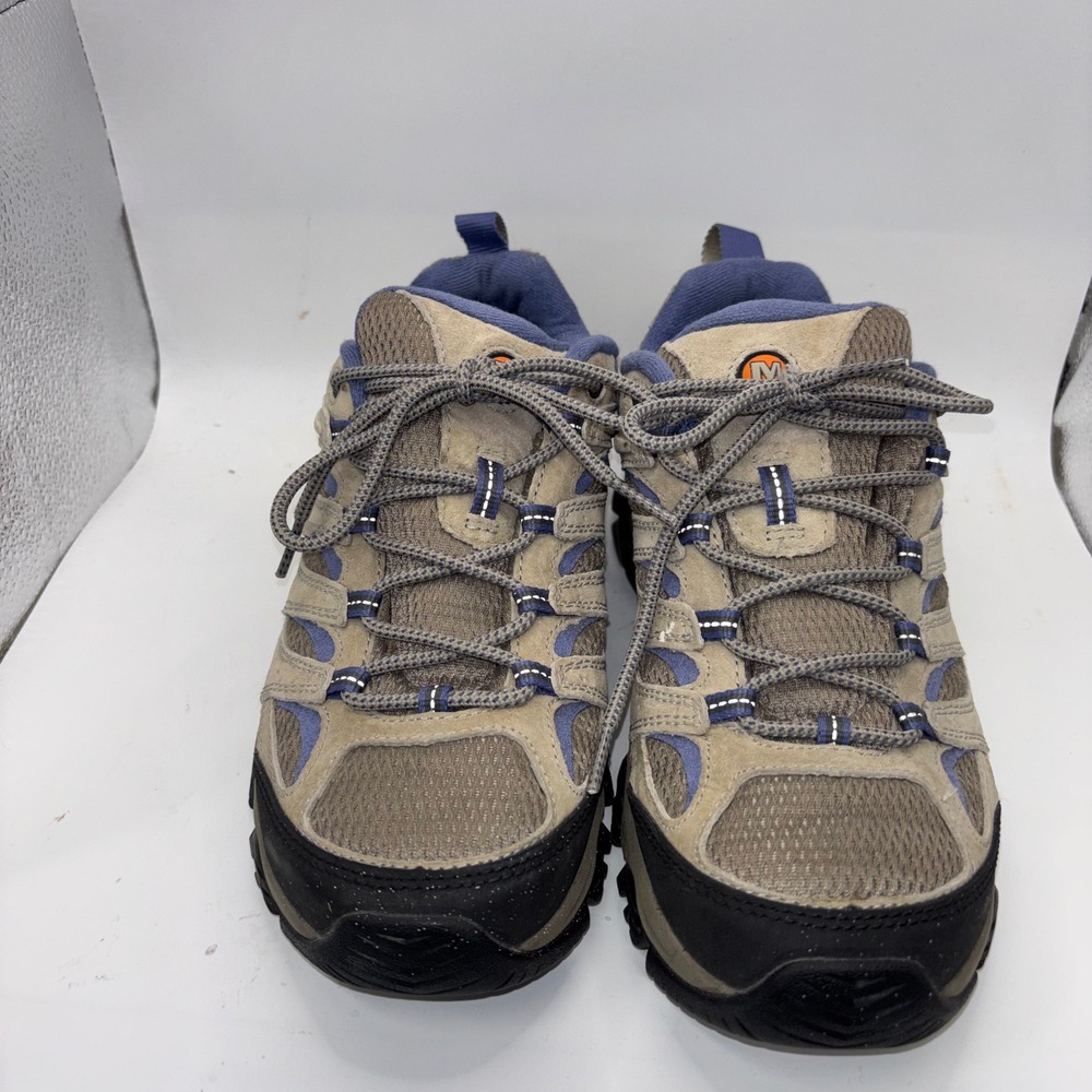 Merrell Moab 3 Hiking Shoes Aluminum Blue Suede Mesh J035880W Womens 9 Wide